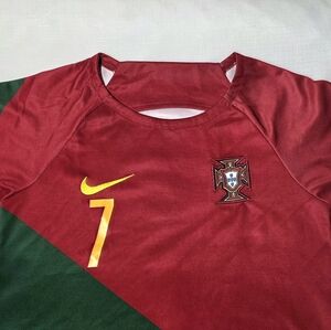 Nike Portugal Christiano Ronaldo #7 Soccer Jersey Football Shirt Youth size 22